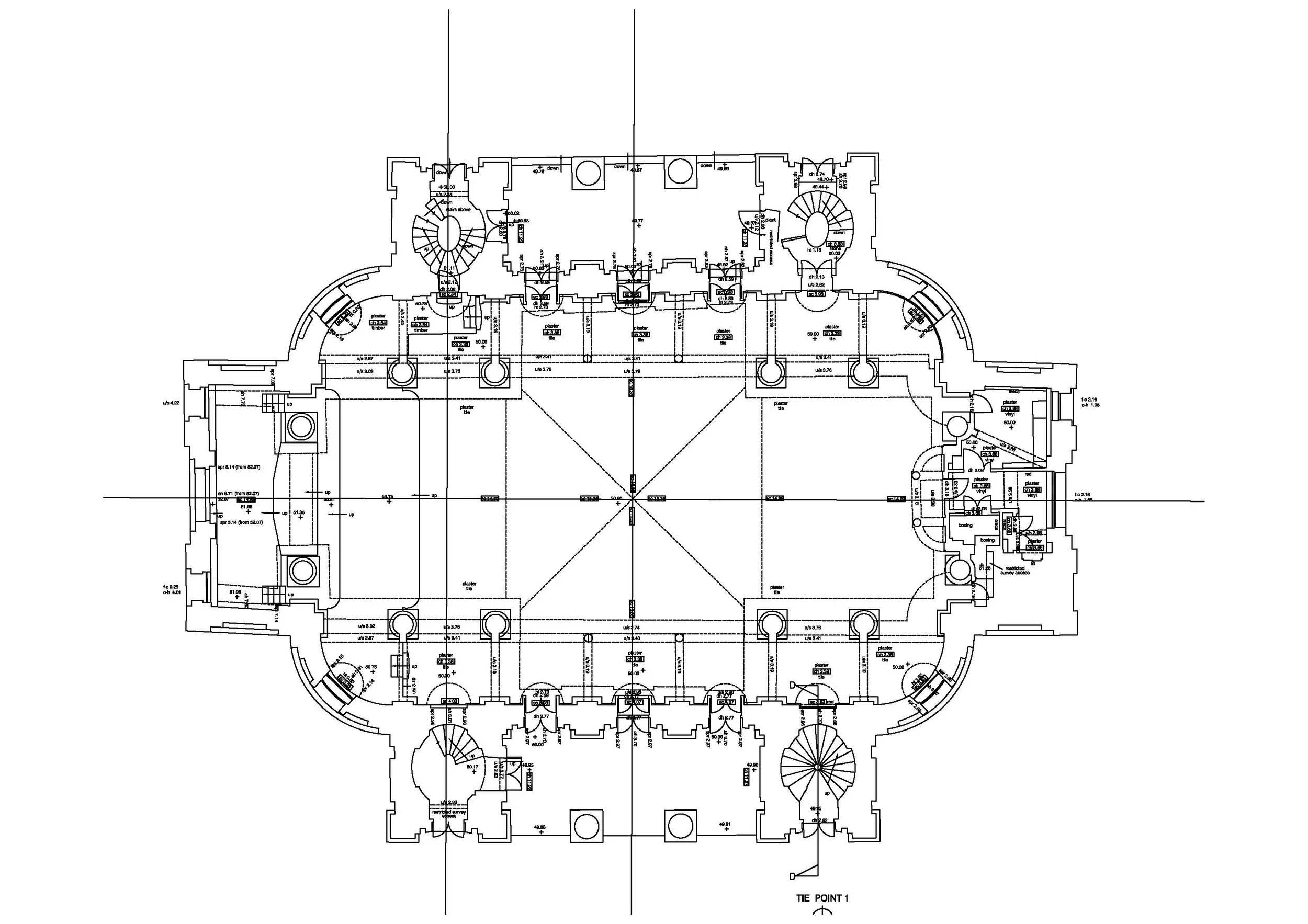 Measured building survey floor plans