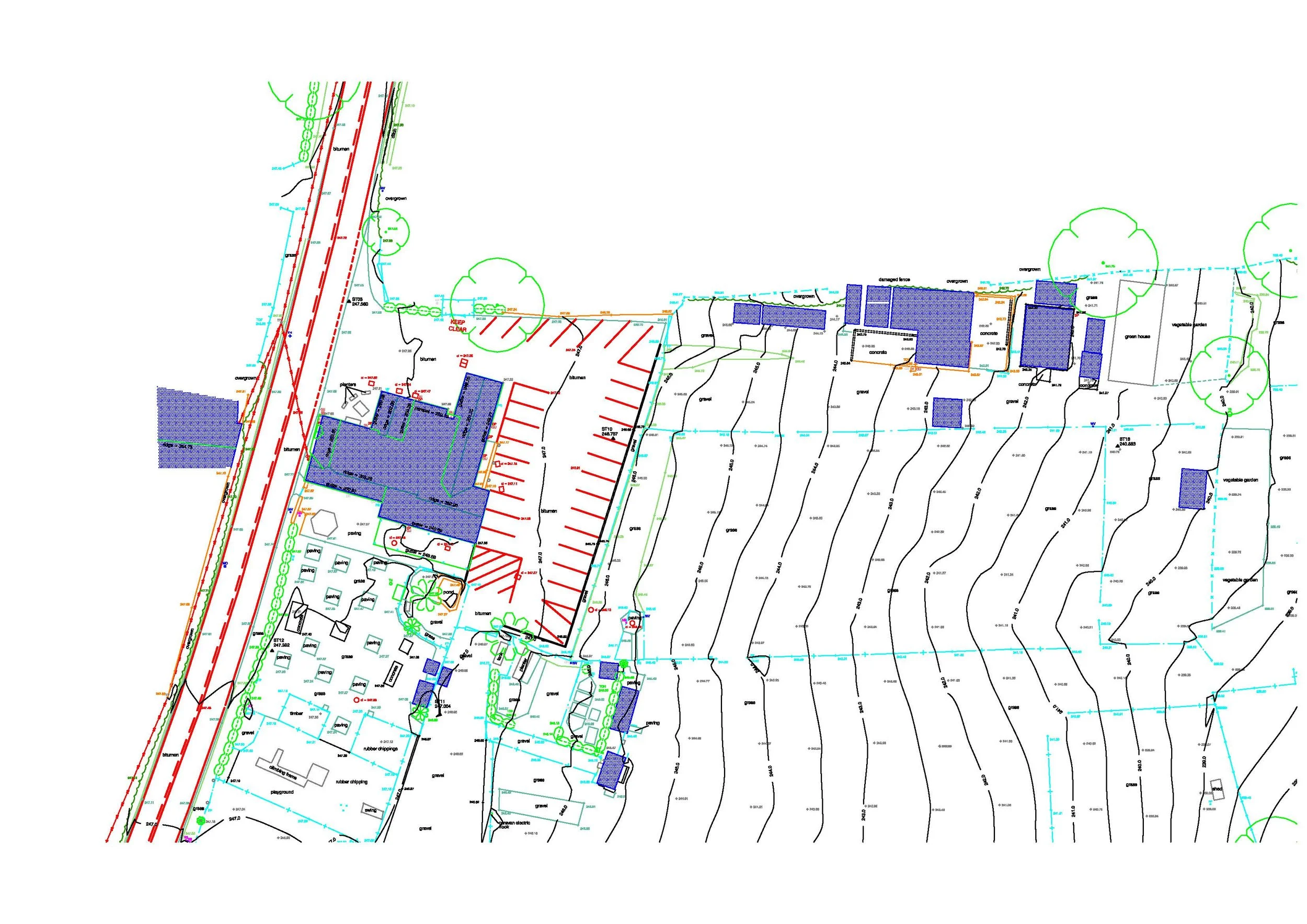 Topographical survey in progress